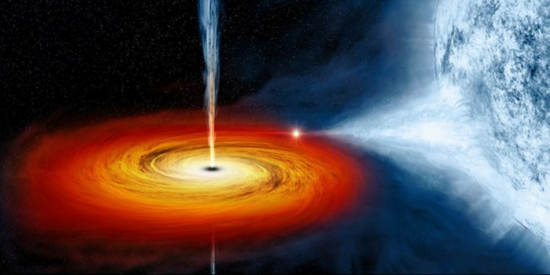 Scientists first observed as a black hole devouring a star (Video)