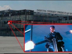 Donetsk airport defending the 'cyborg' (Video)