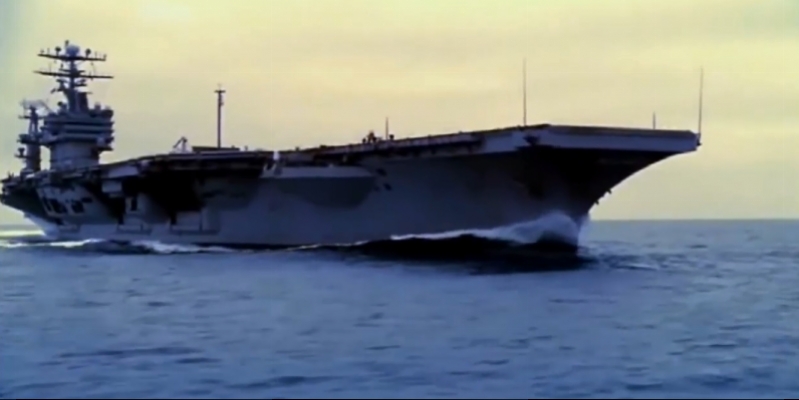 Movie for this evening. The world's largest aircraft carrier (Video)
