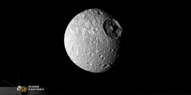  Saturn's moon Mimas enigmatic stranger, not only outside, but also the depths