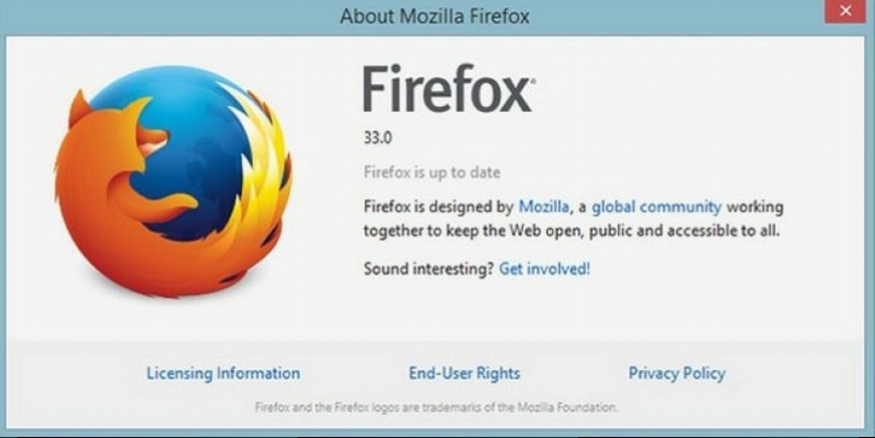  Mozilla has released a new version of the Firefox browser 33