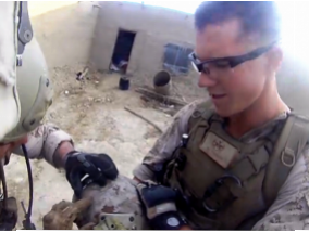 From the deadly Taliban bullet in the head, protected helmet (video)