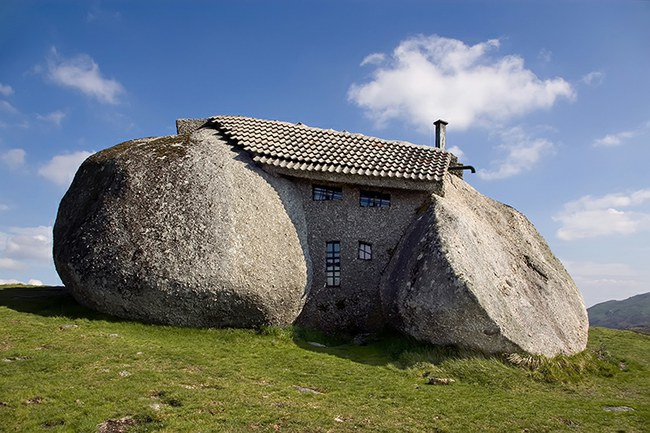 Portugal standing stone house