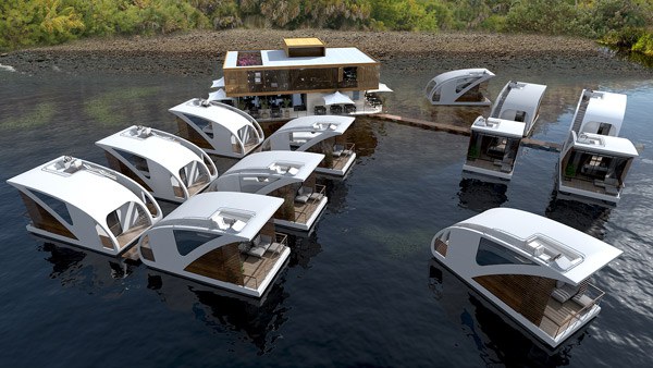 hotel with rooms on the water